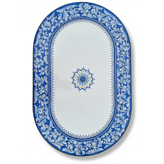 Tavolo in pietra lavica. Decorato a mano. Dimensione cm 120x80