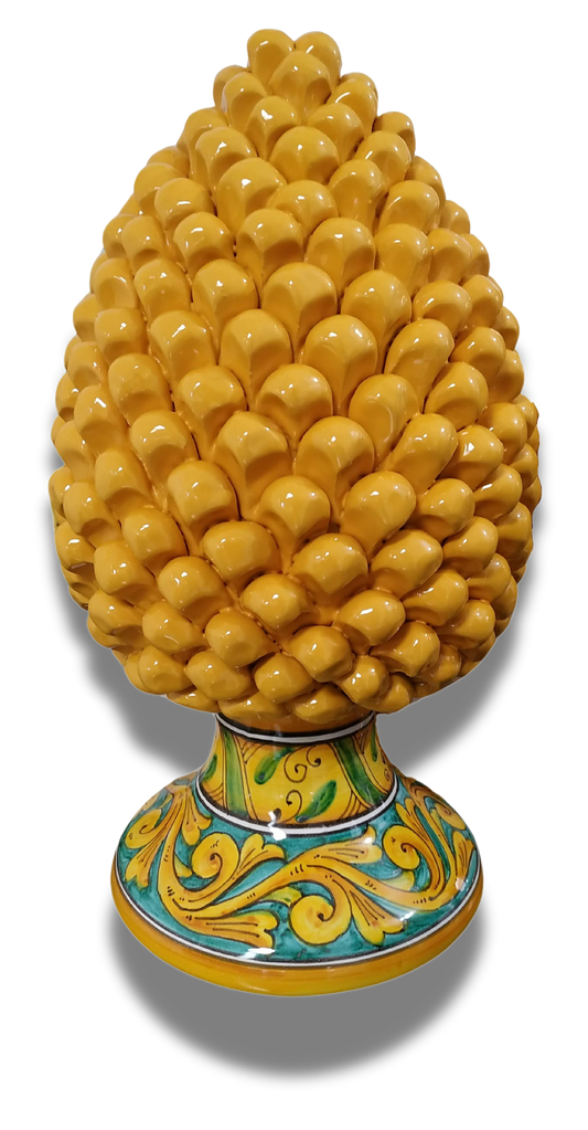 Pigna h 40cm. Piede decorato